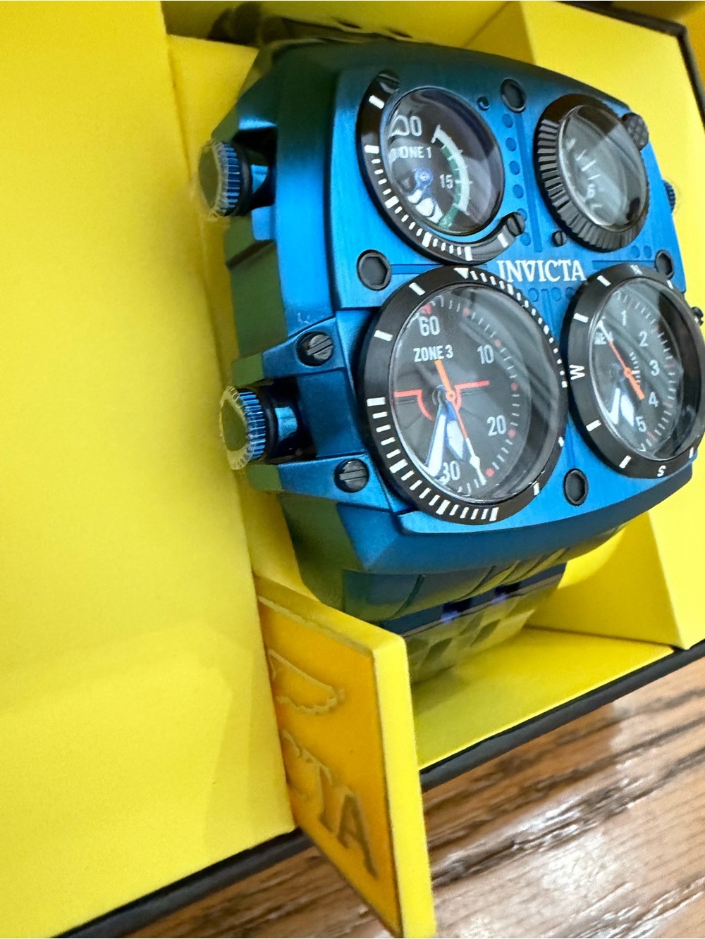 SALE! Invicta Coalition Forces Zulu Time Blue Watch FREE CASE - Picture 3 of 9